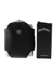 Jack Daniel's Branded Hip Flasks 7 Fluid Ounces & 2 Fluid Ounces 13cm x 9.5cm & 9.5cm x 4cm (keyring)