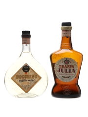 Grappa Julia & Grappa Bocchino Bottled 1960 - 1970s 2 x 75cl / 42%