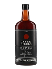 Inner Circle Dark Rum Bottled 1980s - Full Strength 75cl / 75.9%