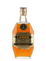 Langs 12 Year Old De Luxe Bottled 1960s-1970s - Lang Brothers 75cl / 43%