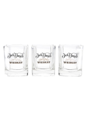 Jack Daniel's Shot Glasses  3 x 8.5cm Tall