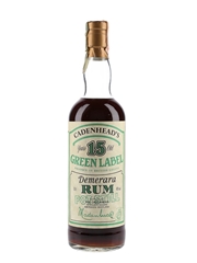 Cadenhead's Green Label 15 Year Old Demerara Rum Bottled 1990s - Rossi & Rossi 70cl / 46%