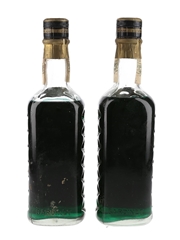 Bardinet Green Star Peppermint Bottled 1960s-1970s 2 x 35cl