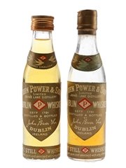 John Power & Sons Gold Label Bottled 1950s-1960s 2 x 7.1cl