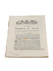 An Act to grant certain Duties, in Scotland, upon Wash and Spirits made from Corn and Grain 1820 King George IV 