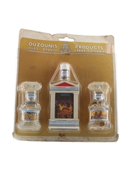 Ouzounis Ouzo Brandy Greek Souvenir 3 x 5cl