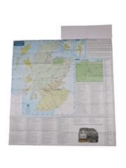 Scottish Whisky Distilleries Map Nicholson Digital 100cm x 95cm