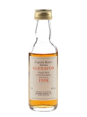Glenavon 1958 Captain Burn's Selection Bottled 1980s - Avonside Whisky Ltd. 5cl / 40%
