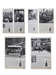 Jack Daniel's 1970s Advertising Prints 3 x 19cm x 28cm & 3 x 6cm x 28cm