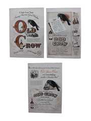Old Crow 1940s Advertising Prints 3 x 26cm x 35cm