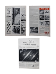 Old Crow 1940s Advertising Prints 3 x 26cm x 35cm