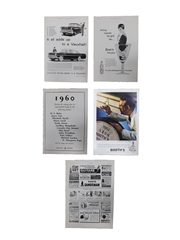 Martell Advertising Prints 1938, 1958, 1960 & 1961 L'Illustration & Illustrated London News