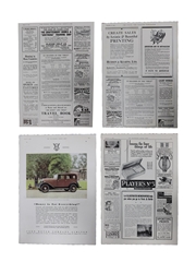 Buchanan's Black & White Advertising Prints 1906, 1915, 1932 & 1933 