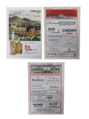 Coronet Brandy, Sandeman and Drambuie 1950s, 1960s & 1980s Advertising Prints 27cm x 37cm & 23cm x 32cm