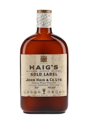 Haig's Gold Label Spring Cap Bottled 1950s 37.8cl