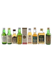 Assorted Blended Scotch Whisky Black & White, Campbeltown Loch, Chivas Regal 12, Cutty Sark, Hankey Bannister, Royal Scot & Saunders 8 x 3.7cl-5cl