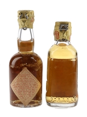 Gordon's Lemon Gin Spring Cap Bottled 1940s-1950s 2 x 5cl / 34.2%