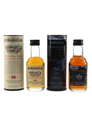 Edradour 10 Year Old & 15 Year Old The Fairy Flag  2 x 5cl