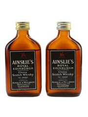 Ainslie's Royal Edinburgh Bottled 1970s 2 x 5cl / 40%