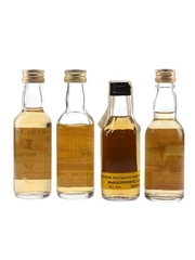 Ainslie's King's Legend, Cutty 12, Dunglass 5 Year Old & Auld Arran Bottled 1970s-1980s 4 x 4.7cl-5cl