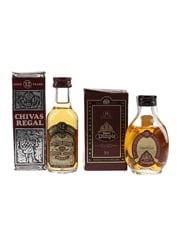 Chivas Regal 12 Year Old & Dimple 15 Year Old Bottled 1980s 2 x 5cl / 43%