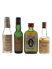 Grants Stand Fast, John Begg Blue Cap, The Laird & Whyte & Mackays Special Bottled 1950s-1960s 4 x 5cl / 40%