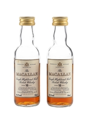 Macallan 18 Year Old Bottled 1980s - Premiere Wine Merchants, New York 2 x 5cl / 43%