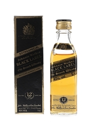 Johnnie Walker Black Label 12 Year Old Bottled 1980s 5cl / 40%