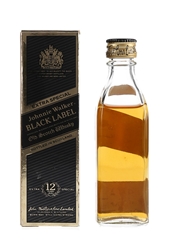 Johnnie Walker Black Label 12 Year Old Bottled 1980s 5cl / 40%