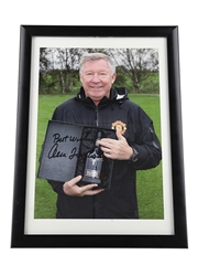 Sir Alex Ferguson Signed Dalmore Picture  23.5cm x 32.5cm