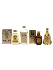 Assorted Blended Scotch Whisky Bell's Extra Special, John Haig, Grand Old Par 12 Year Old & President De Luxe 4 x 5cl / 40%