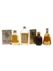 Assorted Blended Scotch Whisky Bell's Extra Special, John Haig, Grand Old Par 12 Year Old & President De Luxe 4 x 5cl / 40%