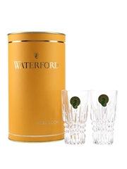 Waterford Lismore Diamond Shot Glasses  2 x 8.5cm Tall