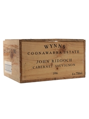 1996 John Riddoch Cabernet Sauvignon Wynns Coonawarra Estate 6 x 75cl / 13%