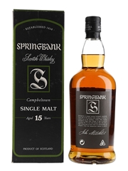 Springbank 15 Year Old Bottled 2000s 70cl / 46%