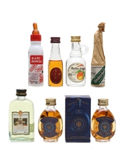 Assorted Brandy & Liqueur Miniatures Camus, Vecchia Romagna, Underberg 5 x 2 - 5cl