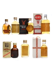Assorted Blended Whisky Miniatures 6 x 5cl, 4cl