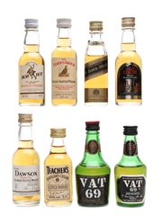 Assorted Blended Whisky Miniatures 5 x 5cl, 2 x 4.7cl, 4cl
