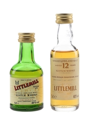 Littlemill & Littlemill 12 Year Old Bottled 1990s 2 x 5cl / 40%