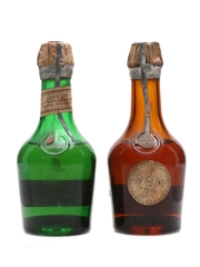 Benedictine DOM & B And B Liqueurs Bottled 1950s 2 x 15cl