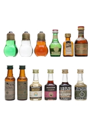 Assorted Spirit & Liqueur Miniatures Cointreau, Regnier, Drambuie, Mandarine Napoleon 12 x 2cl-5cl