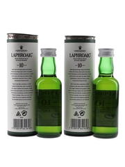 Laphroaig 10 Year Old Bottled 1990s 2 x 5cl / 40%
