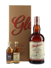 Glenfarclas Tasting Pack 15 Year Old, 25 Year Old & 105 Cask Strength 70cl & 2 x 5cl