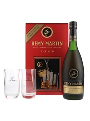 Remy Martin VSOP Bottled 1990s - Glasses Set 70cl / 40%