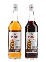 Pimm's No.1 Cup & Pimm's Cup Vokda Base Bottled 1990s 2 x 70cl / 25%
