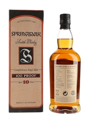 Springbank 10 Year Old 100 Proof Bottled 2000s 70cl / 57%