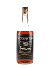 Gibson's 1940 5 Year Old Straight Rye Whiskey