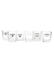 Jack Daniel's Assorted Whisky Glasses  6 x 9cm Tall