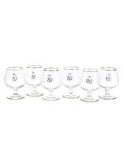 Cathay Crystal Brandy Glasses  6 x 9.5cm