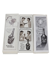 Vat 69 1949-1962 Advertising Prints 38 x 38cm x 14cm
